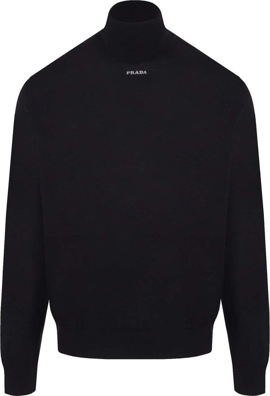 Prada Prada Wool Logo Sweater Zwart