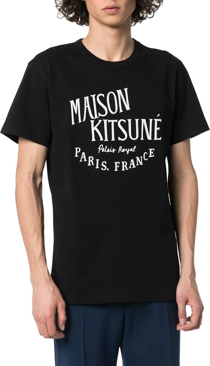 Maison Kitsuné MAISON KITSUNE' T-shirts and Polos Black Zwart