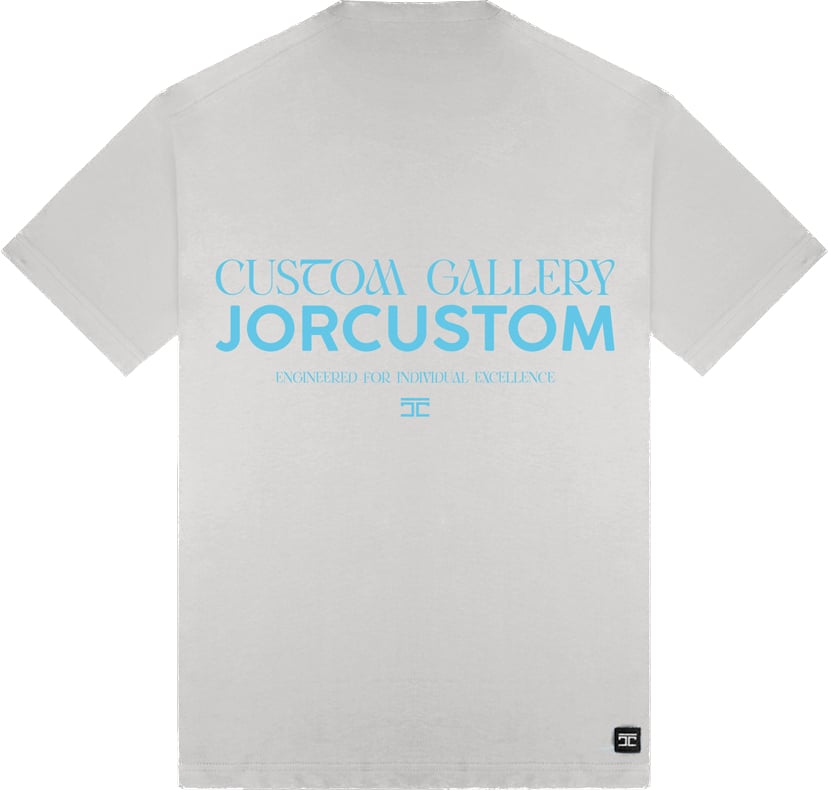 JORCUSTOM Gallery Loose Fit Tee LightGrey Grijs