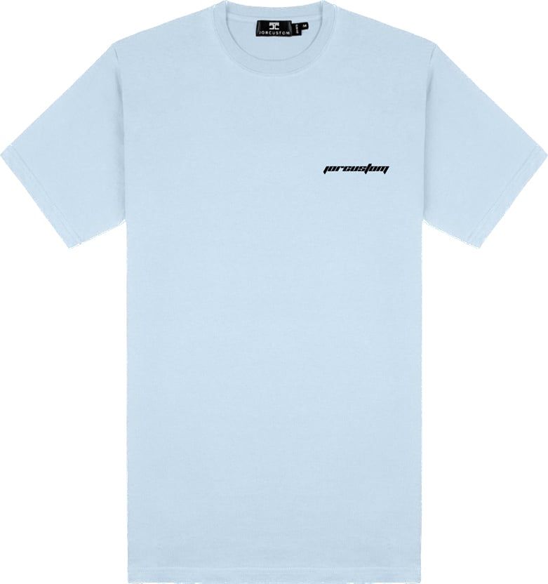 JORCUSTOM Infinity Slim Fit T-Shirt LightBlue Blauw