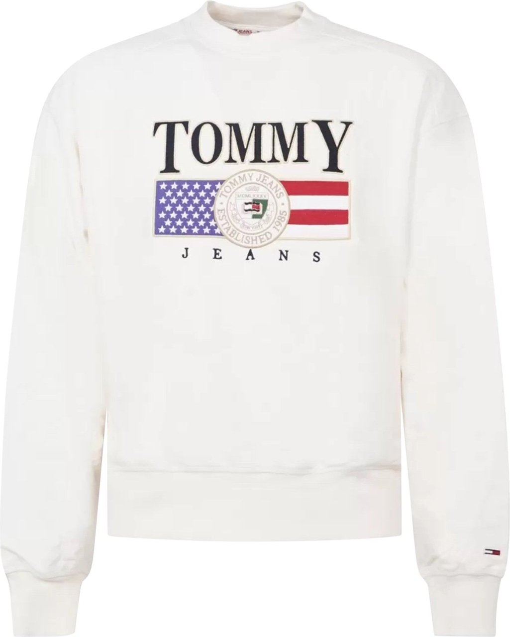 Tommy Hilfiger Sweatshirt Man Tjm Boxy Tj Luxe Cre Dm0dm15717.ybh Wit