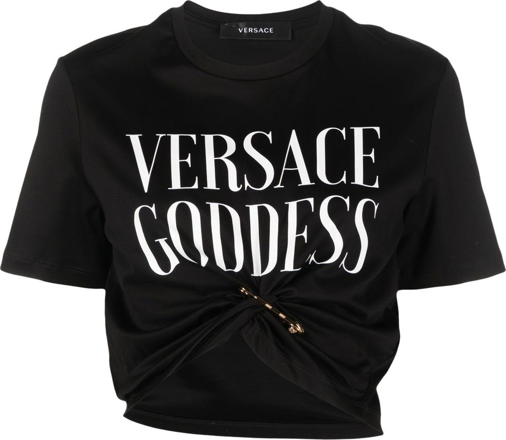 Versace T-shirts And Polos Black Zwart