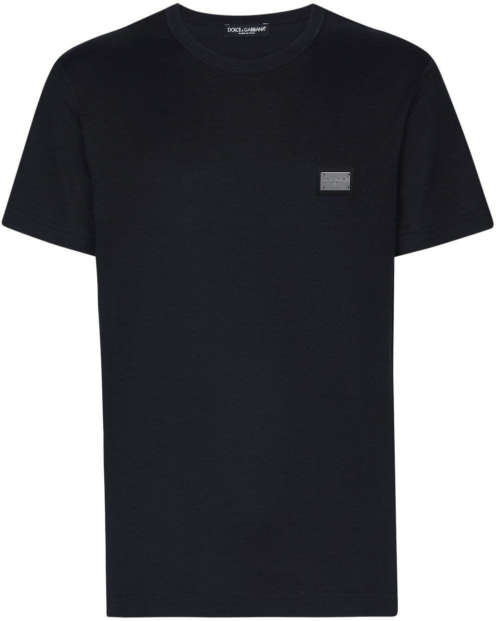 【関税&送料込】Dolce & Gabbana T-shirts and Polos Blue Koszulka Dolce & Gabbana Dolce&Gabbana Cotton T-Shirt with