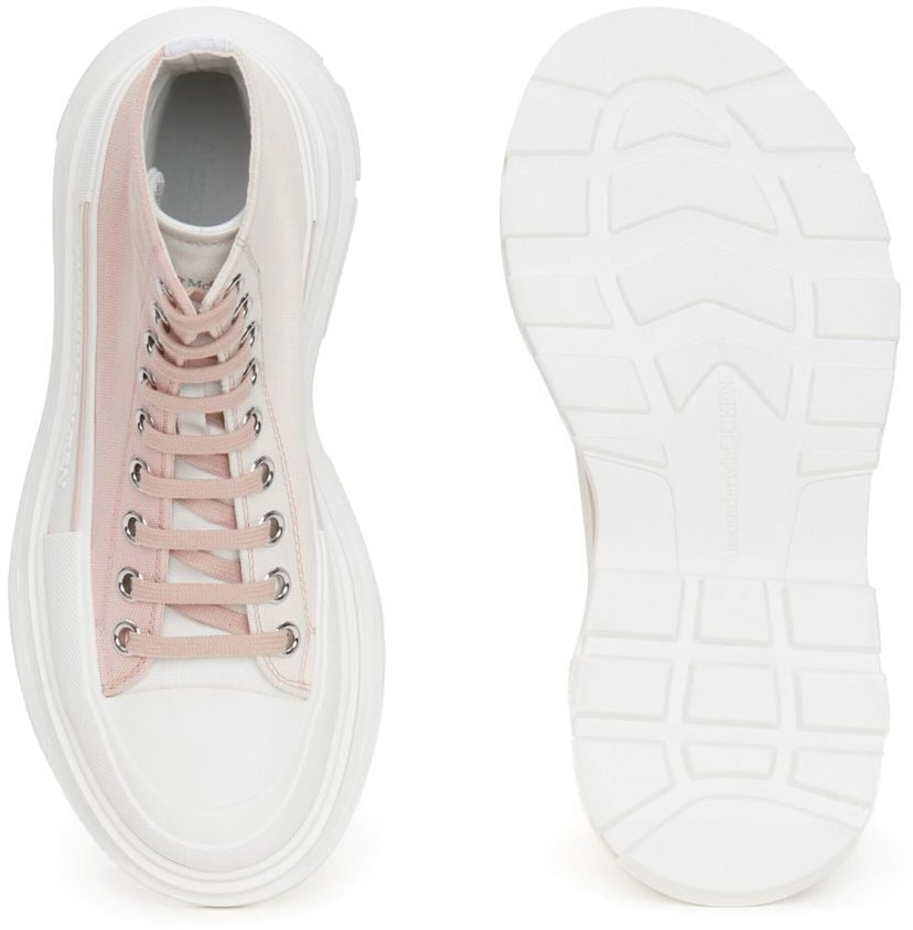 Alexander McQueen Tread Slick high-top sneakers Roze