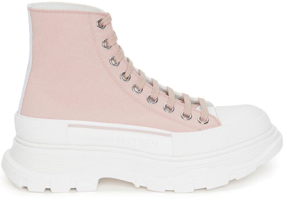 Alexander McQueen Tread Slick high-top sneakers Roze