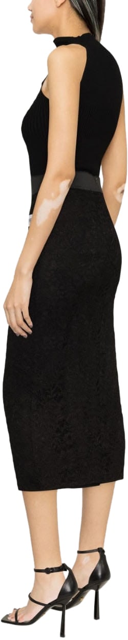 Dolce & Gabbana Lace Pencil Skirt Zwart