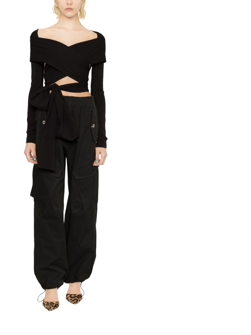 Dolce & Gabbana Tied Up Top Zwart