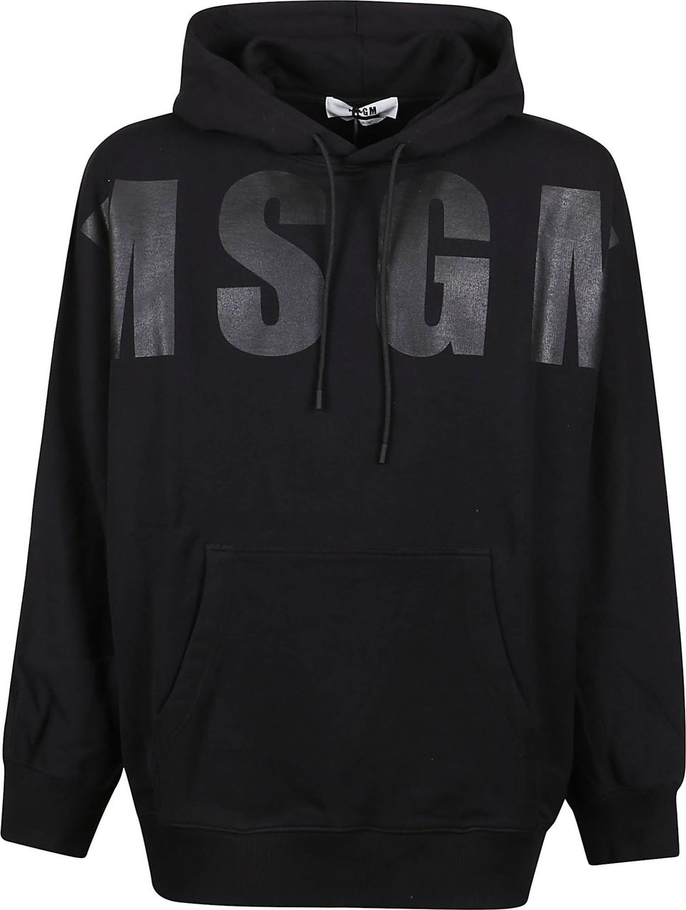 MSGM Logo Print Sweatshirt Black Zwart