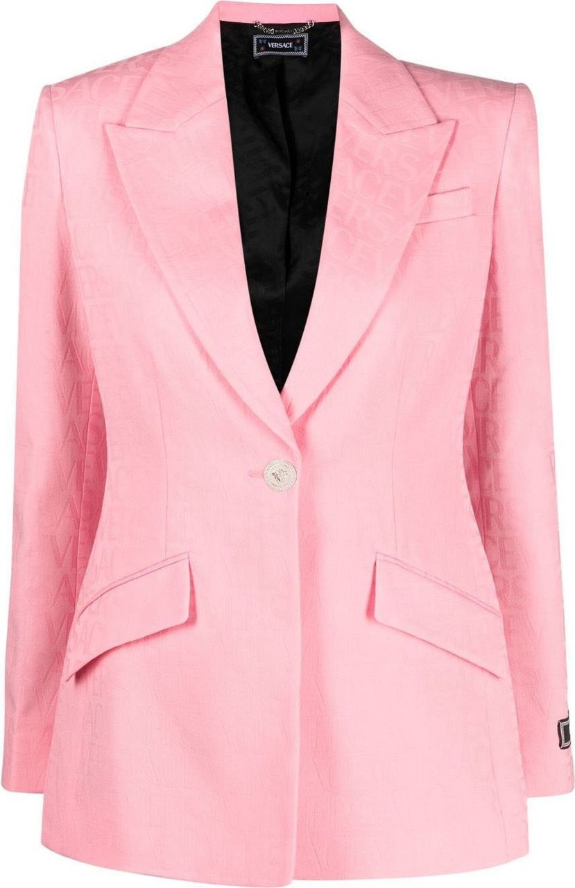 Versace All-Over Logo Informal Jacket Roze