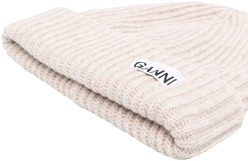 Ganni Hats Beige Beige