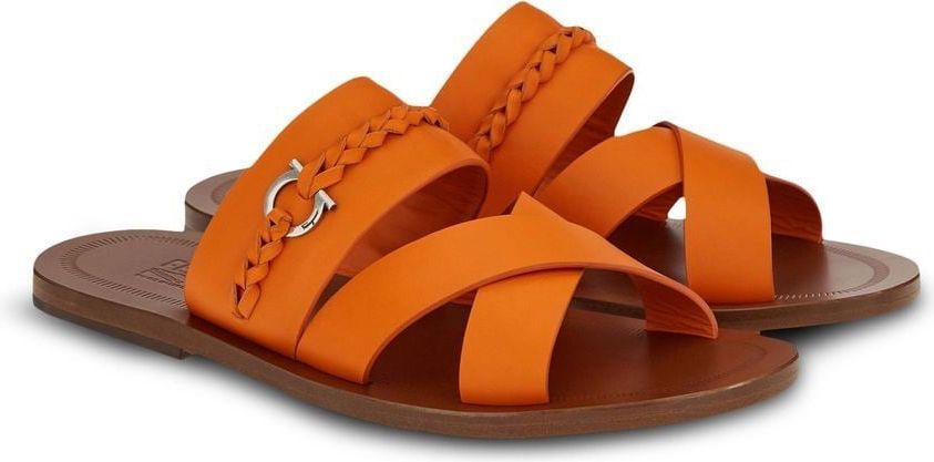 Ferragamo Sandals Orange Orange Oranje