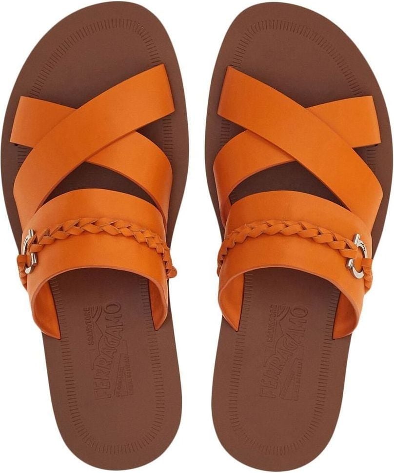 Ferragamo Sandals Orange Orange Oranje