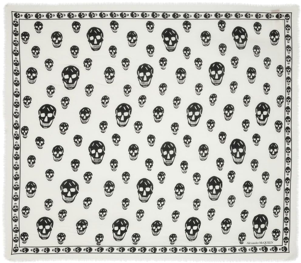Alexander McQueen Scarfs White Wit