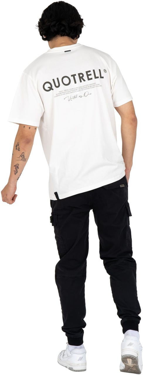 Quotrell Jaipur T-shirt | Off White/brown Wit