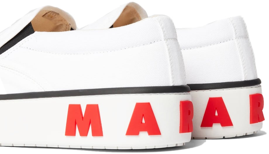 Marni Logo Slip-on Sneakers Wit