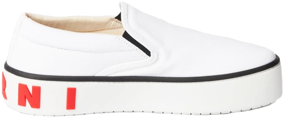 Marni Logo Slip-on Sneakers Wit