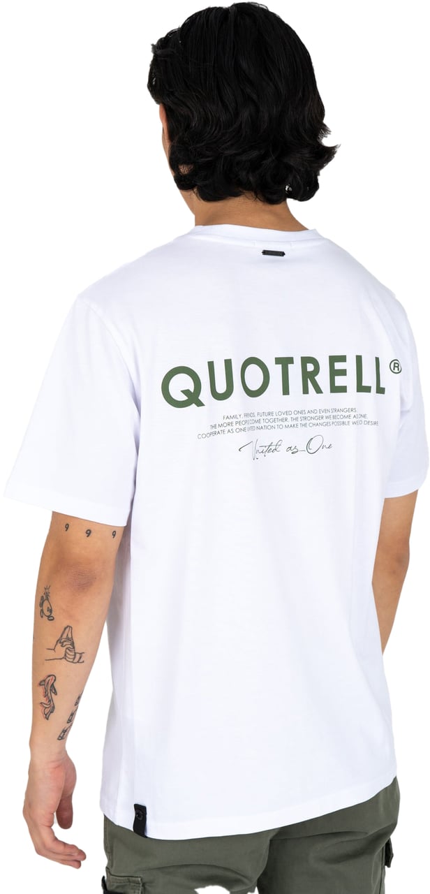 Quotrell Jaipur T-shirt | White/army Wit