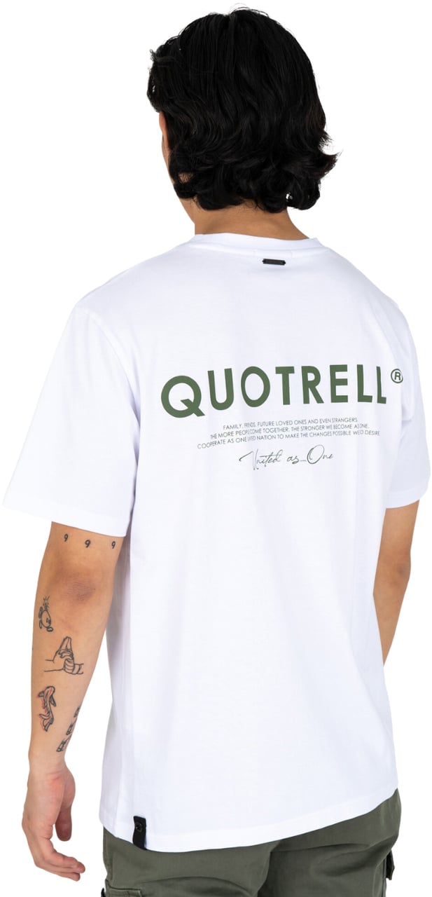 Quotrell Jaipur T-shirt | White/army Wit