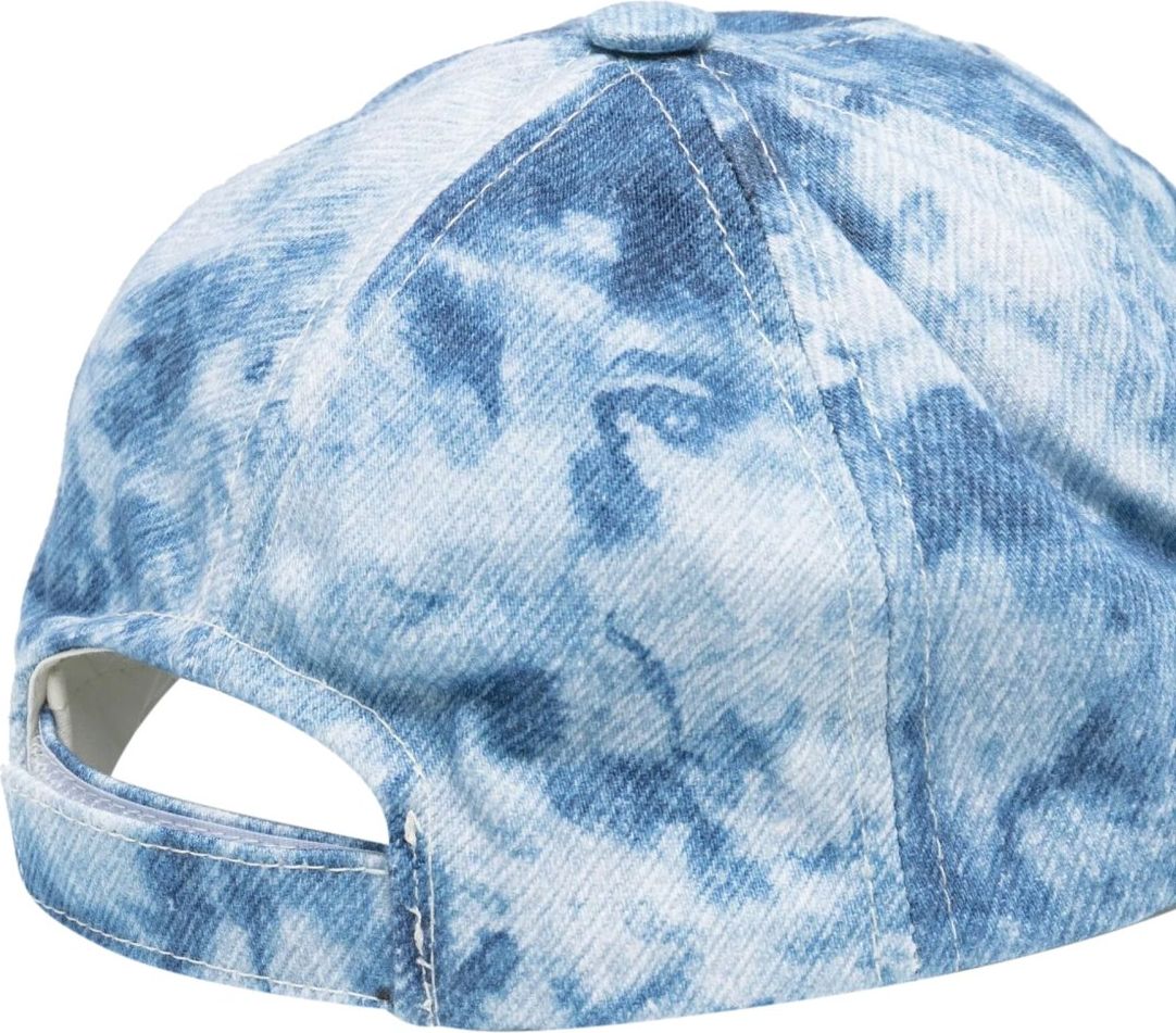 Isabel Marant Tyron Logo Tie-dye Baseball Cap Blauw