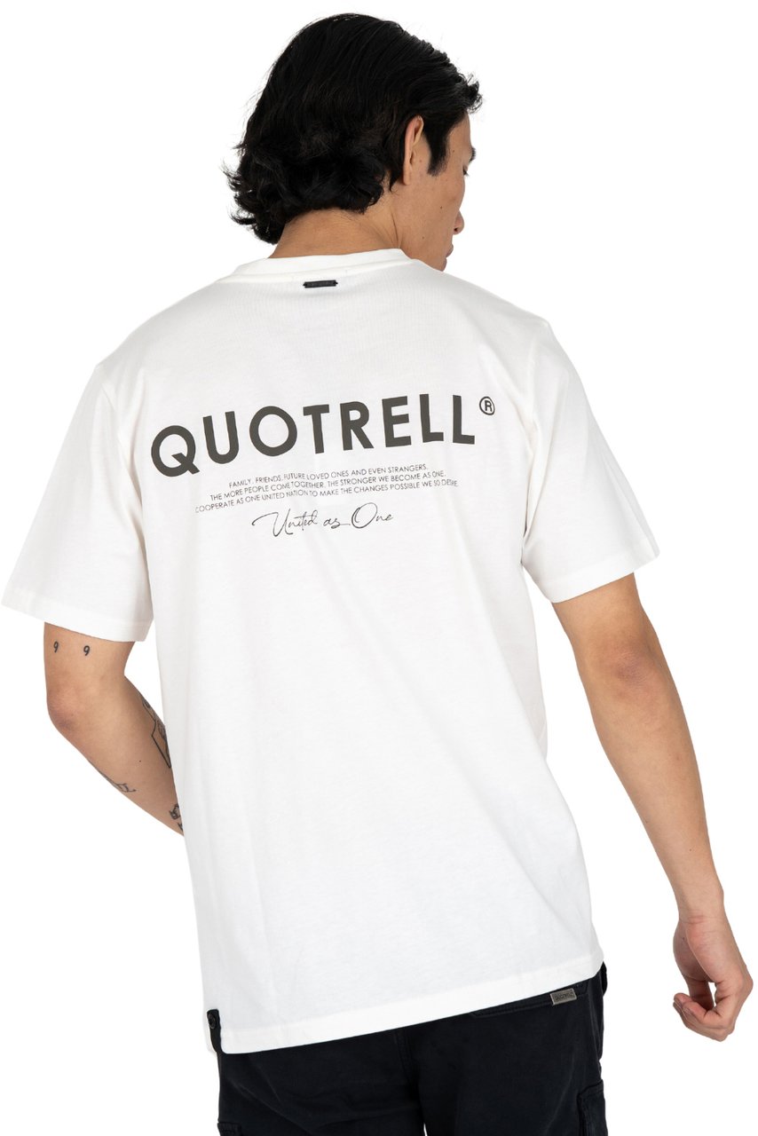 Quotrell Jaipur T-shirt | Off White/brown Wit