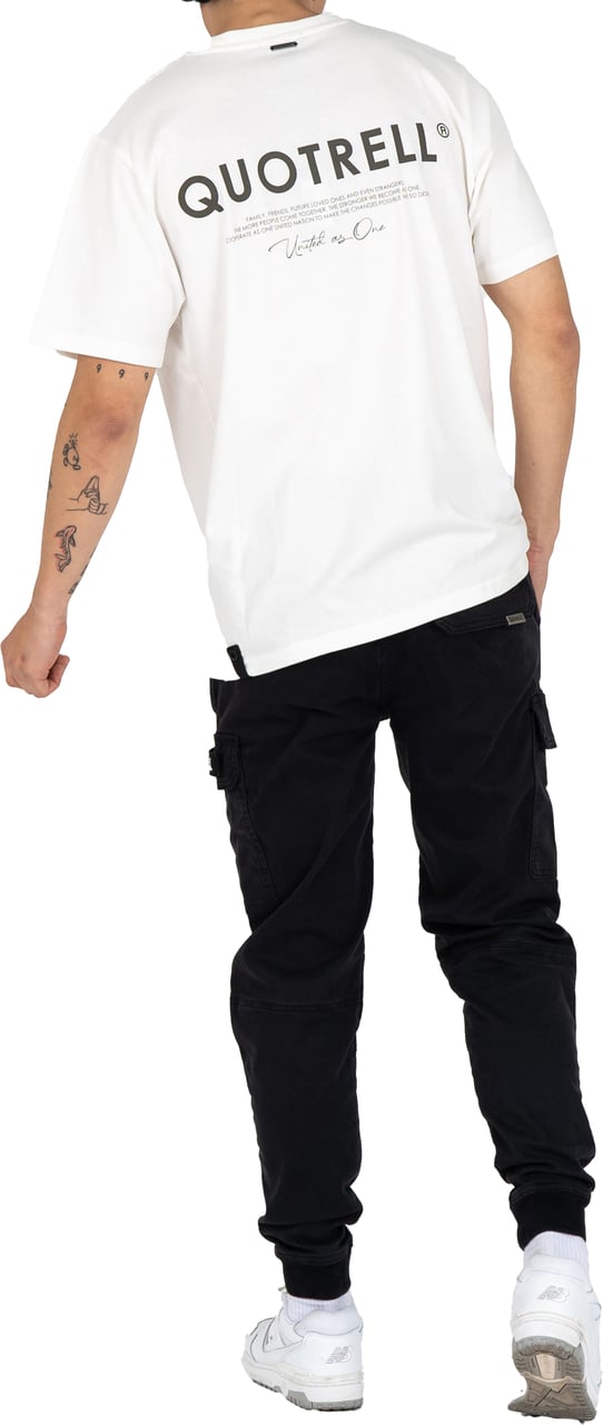 Quotrell Jaipur T-shirt | Off White/brown Wit