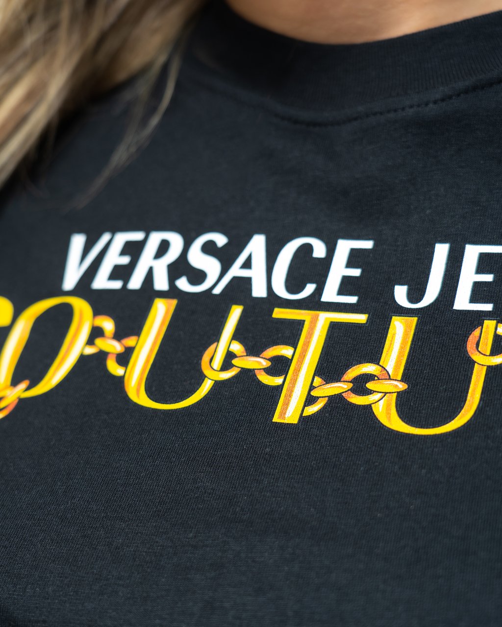 Versace Jeans Couture Magliette T-Shirt Zwart