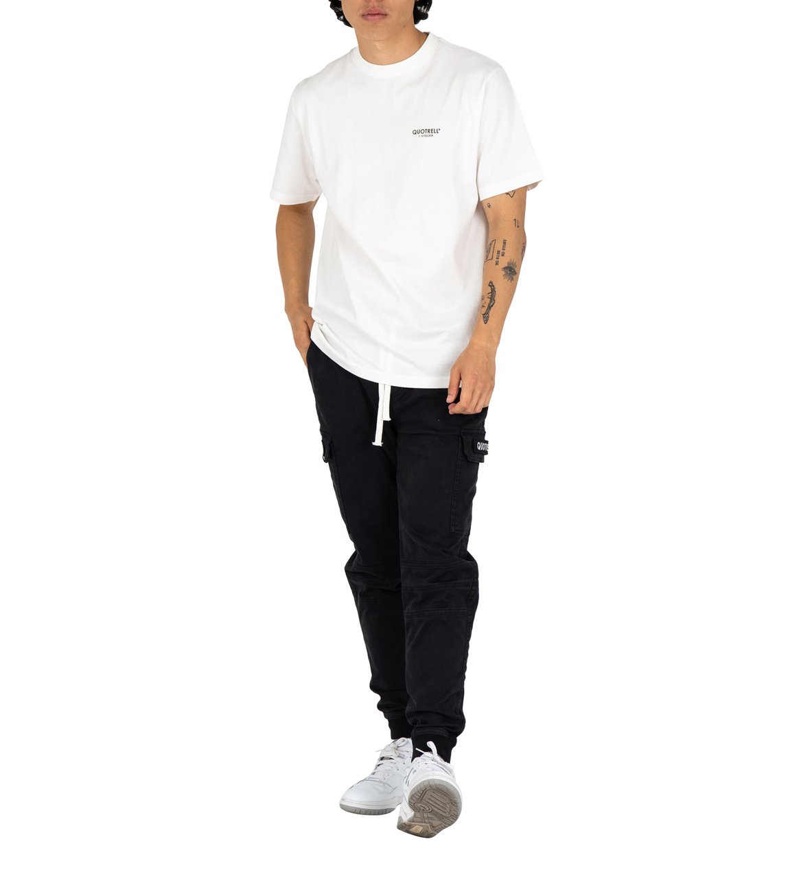Quotrell L'atelier T-shirt | Off White/brown Wit
