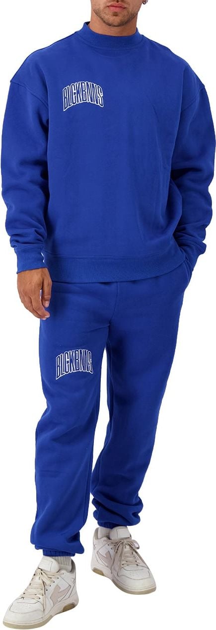Black Bananas Embroidered Arch Sweatpants Blauw