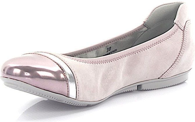 HOGAN Women Ballerinas WRAP Suede Patent Leather Pink - Ness Roze