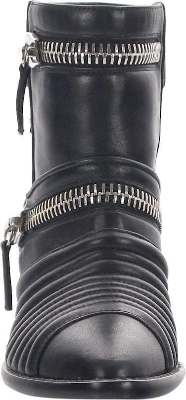 Giuseppe Zanotti Women Ankle Boots Nappa Leather Decorative Zipper Black - Hometown Zwart
