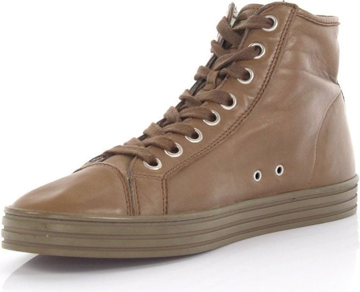 HOGAN Men High-Top Sneakers R Nappa Leather - Nika Bruin