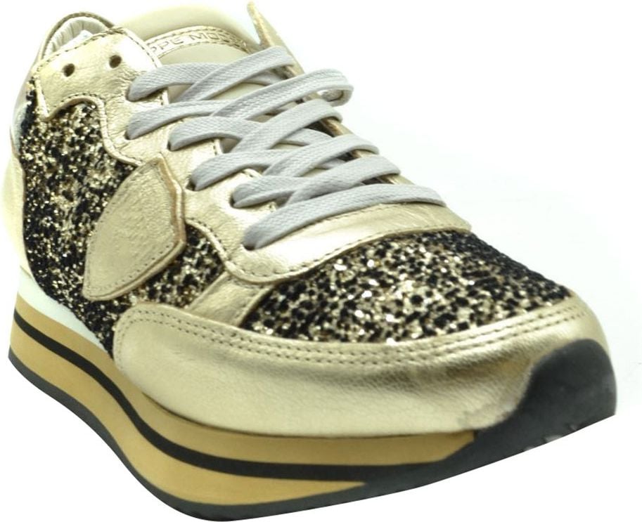 Philippe Model Sneakers Gold Goud