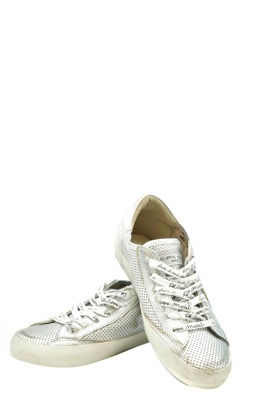 Philippe Model Sneakers Silver Zilver
