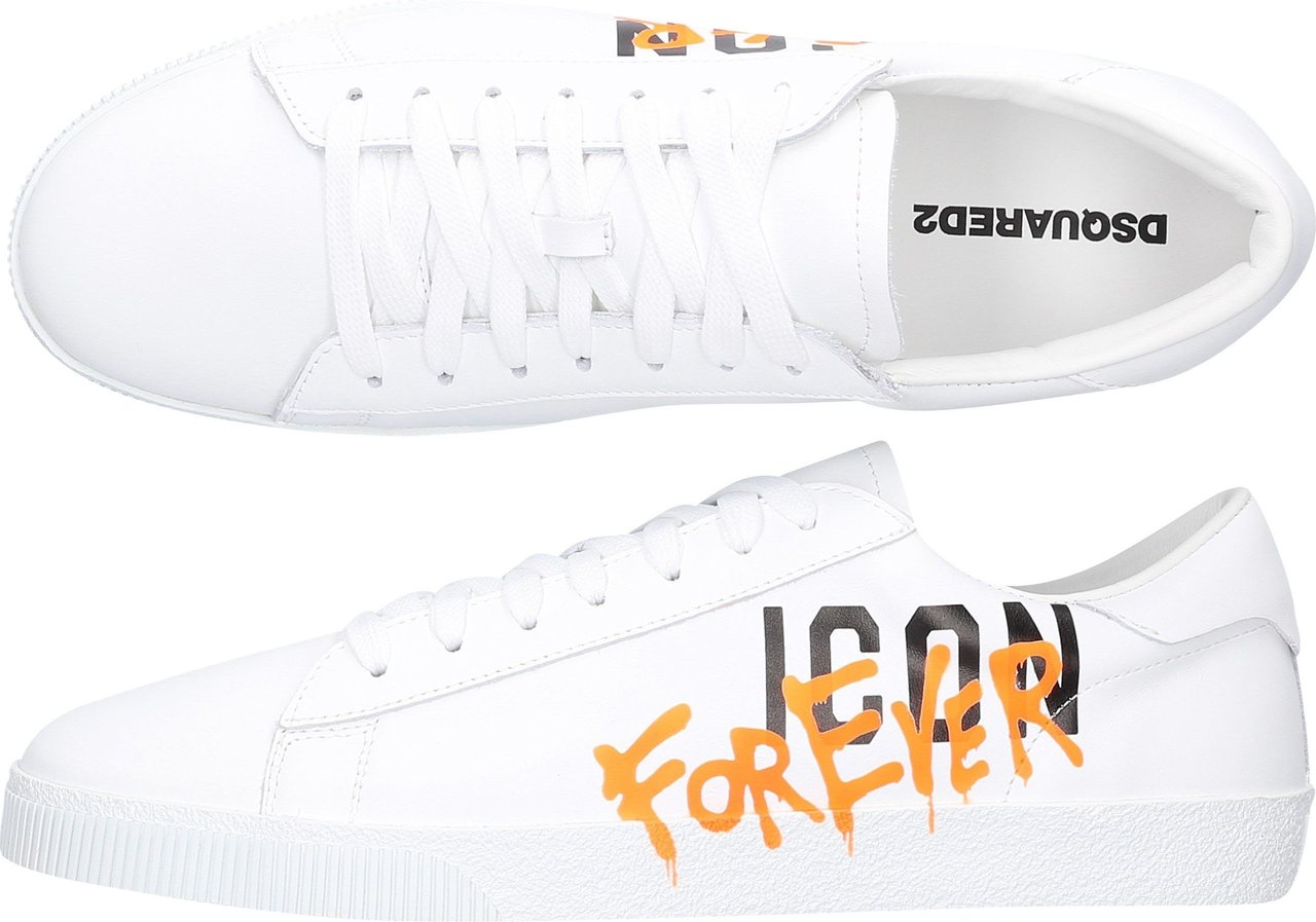 Dsquared2 Low-top Sneakers Icon Cassetta Calfskin Alan Wit