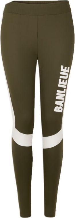 Clan de Banlieue Banlieue 3D Legging Khaki/White Dames Wit