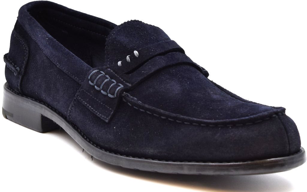 Premiata Moccasins Blue Blauw