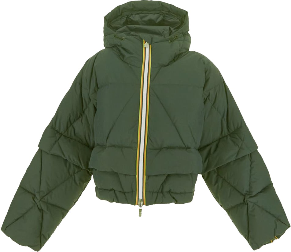 K-WAY Cropped Down Jacket Groen