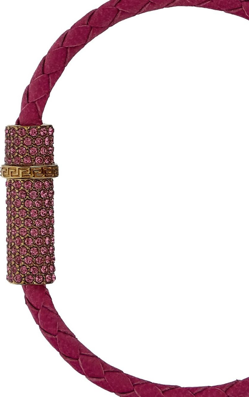 Versace Medusa Braided Bracelet Roze