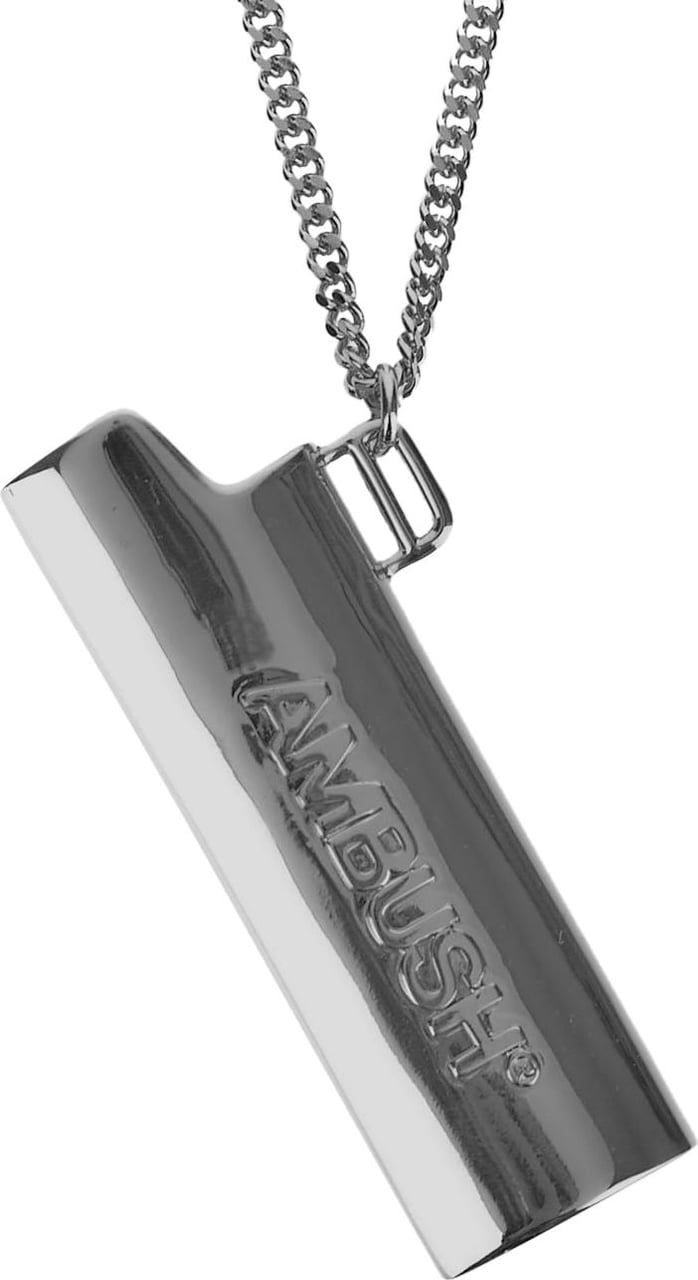 AMBUSH Lighter Case Pendant Necklace Zilver