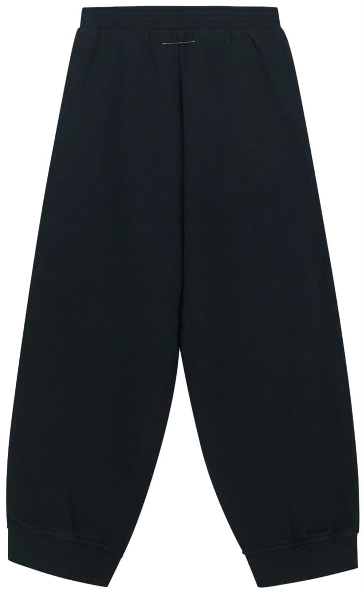 MM6 Maison Margiela Fleece Pants With Logo Zwart