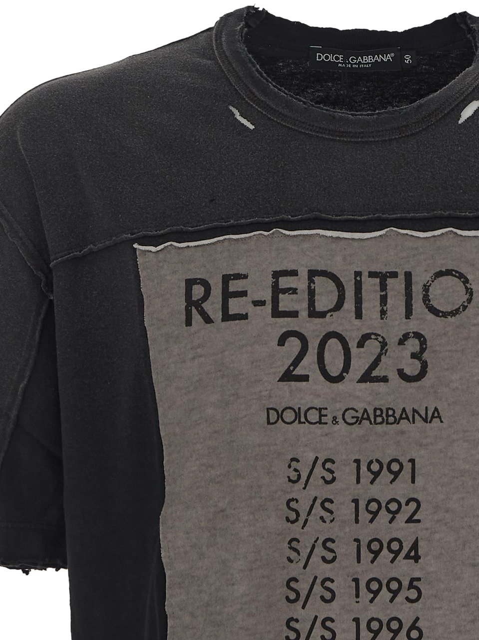 Dolce & Gabbana T-Shirt With Re-Edition Patch | SUMMER SALE