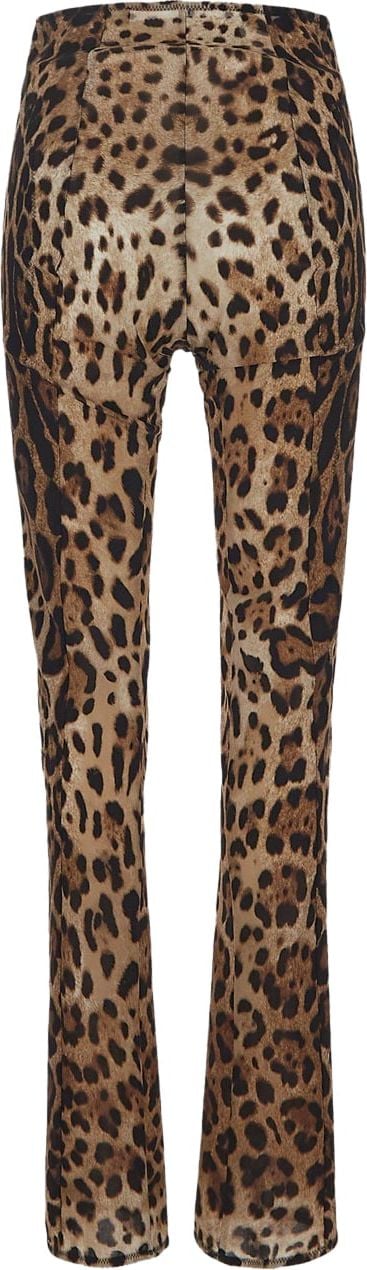 Dolce & Gabbana Leopard-Print Marquisette Pants Divers