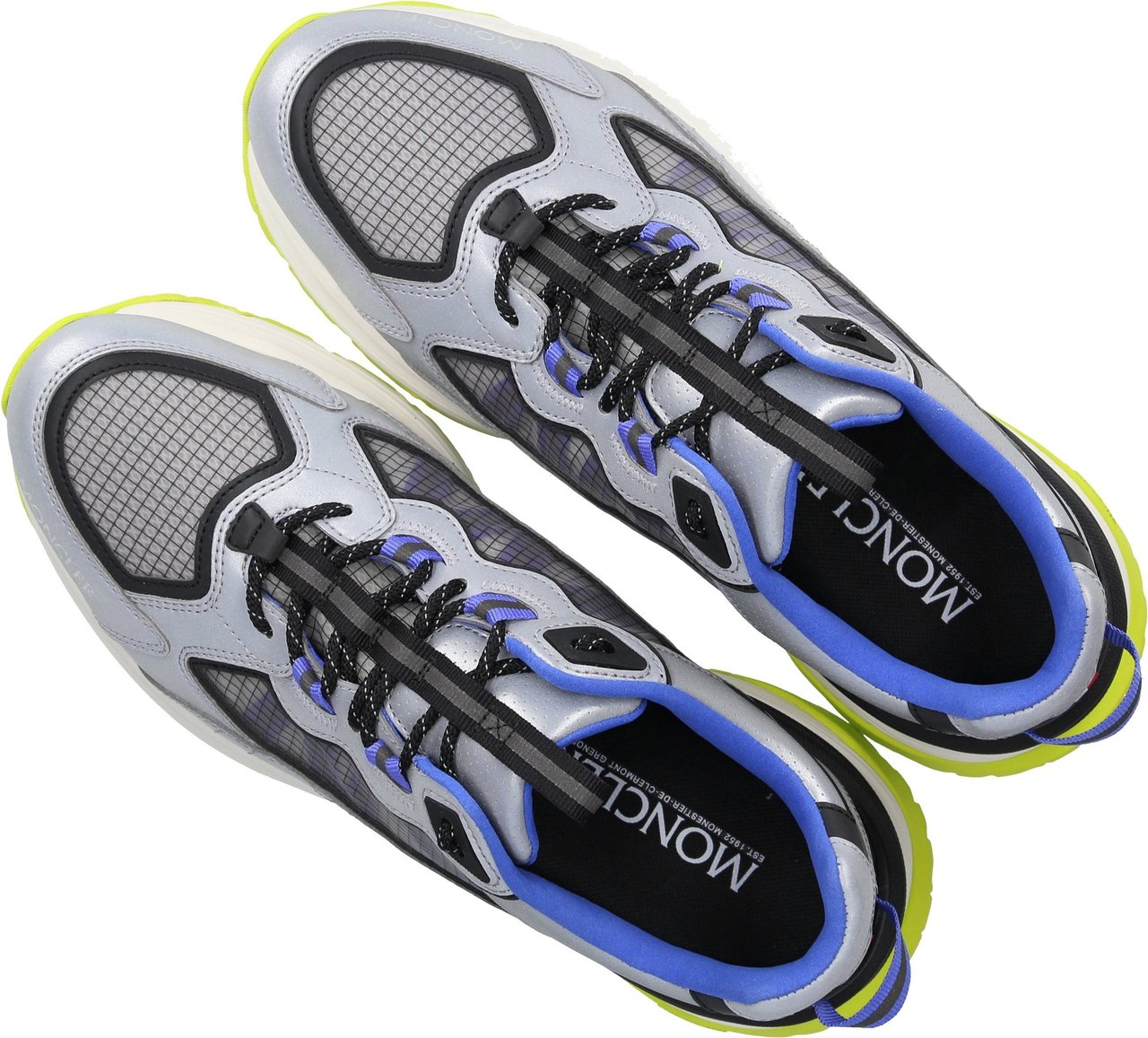Moncler Low-top Sneakers Lite Runner Calfskin Light Blauw