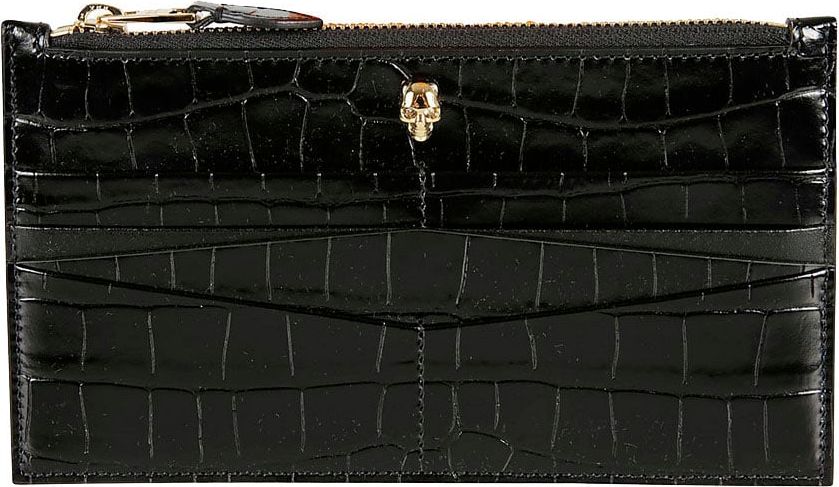Alexander McQueen Wallet Black Zwart