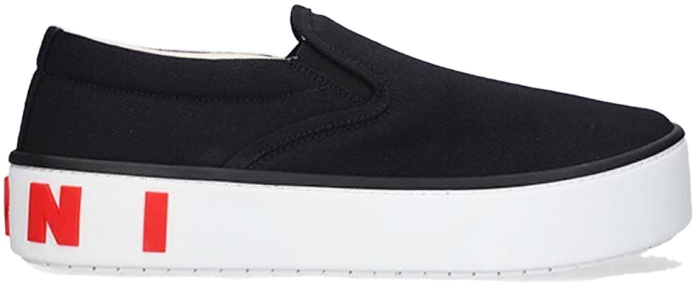 Marni Logo Slip-on Sneakers Zwart