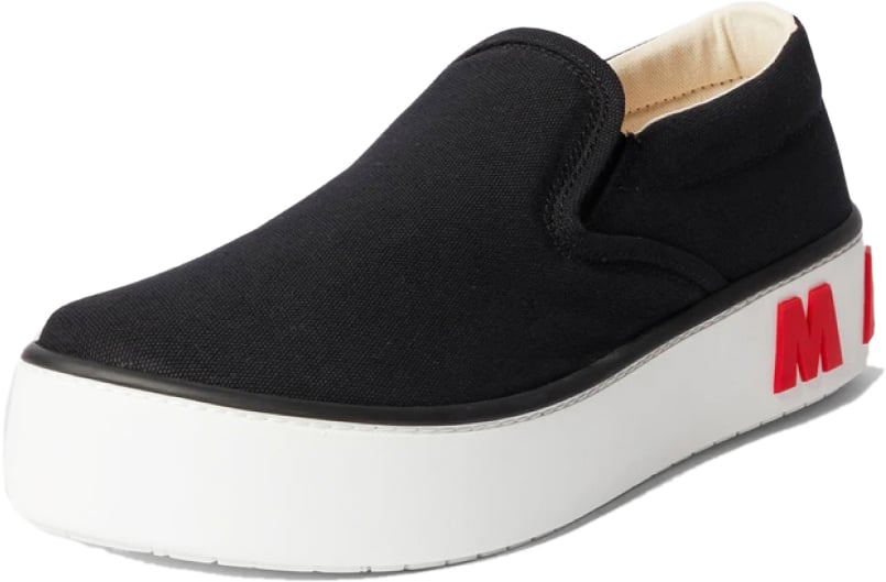 Marni Logo Slip-on Sneakers Zwart