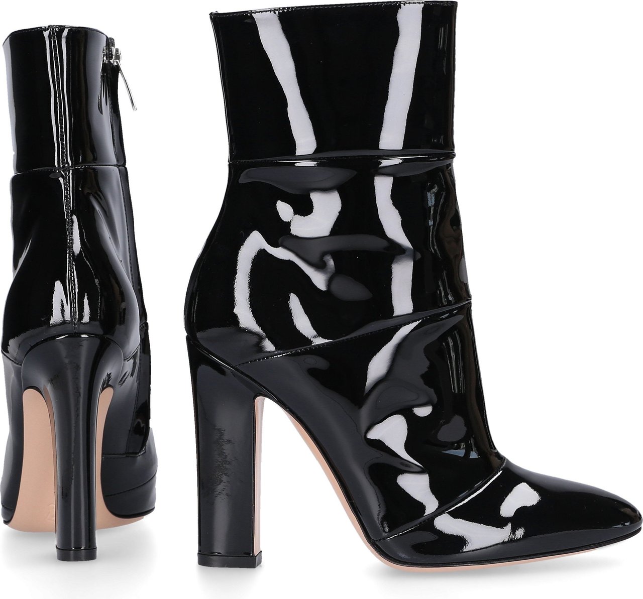 Gianvito Rossi Women Ankle Boots Patent Leather - Travolta Zwart