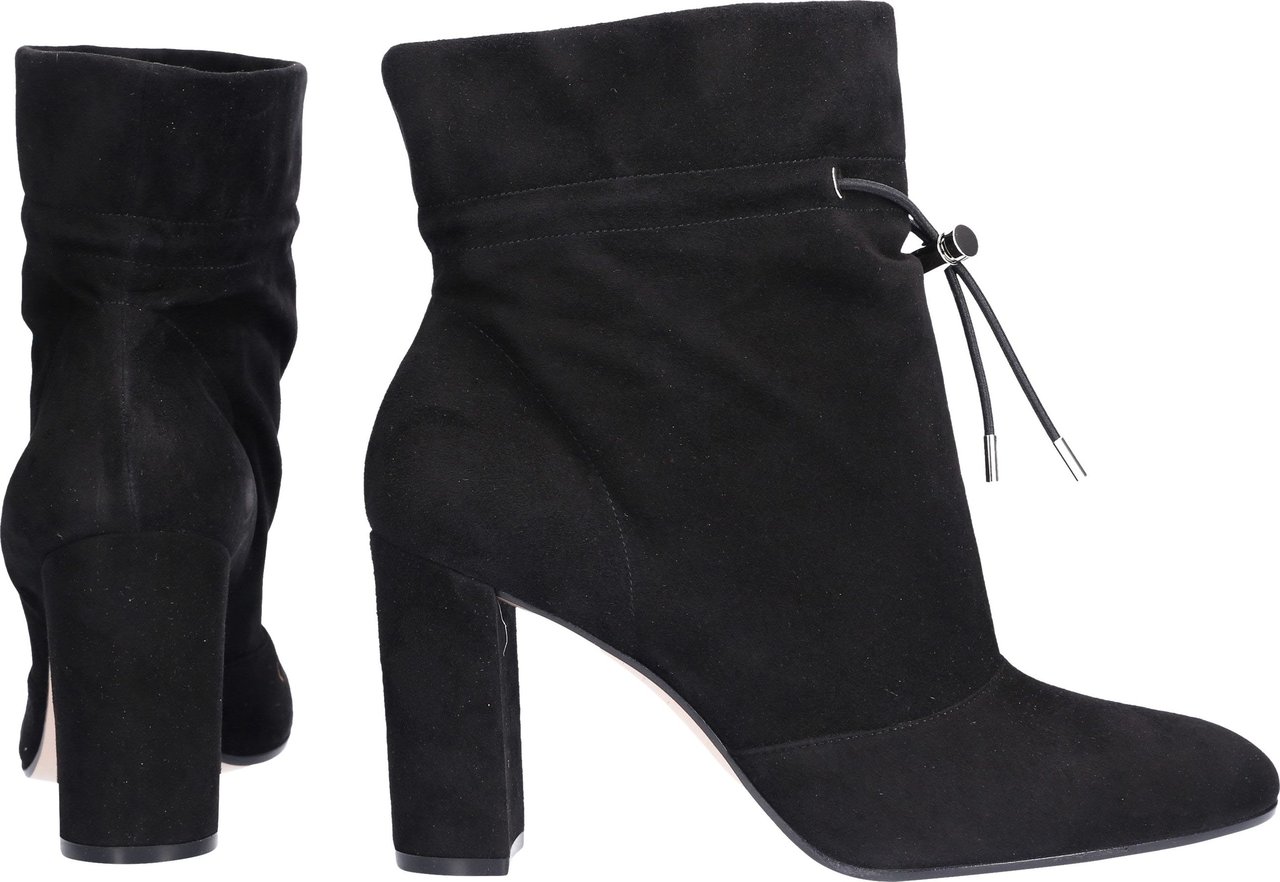 Gianvito Rossi Women Ankle Boots MAEVE Suede - Banaba Zwart