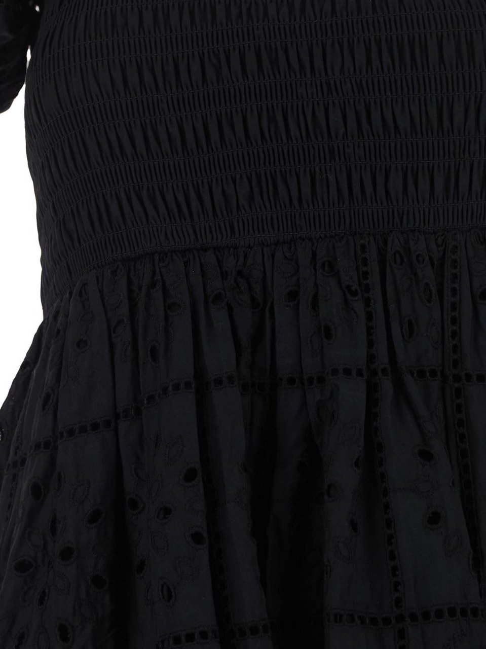 Ganni Lace Long Dress Zwart