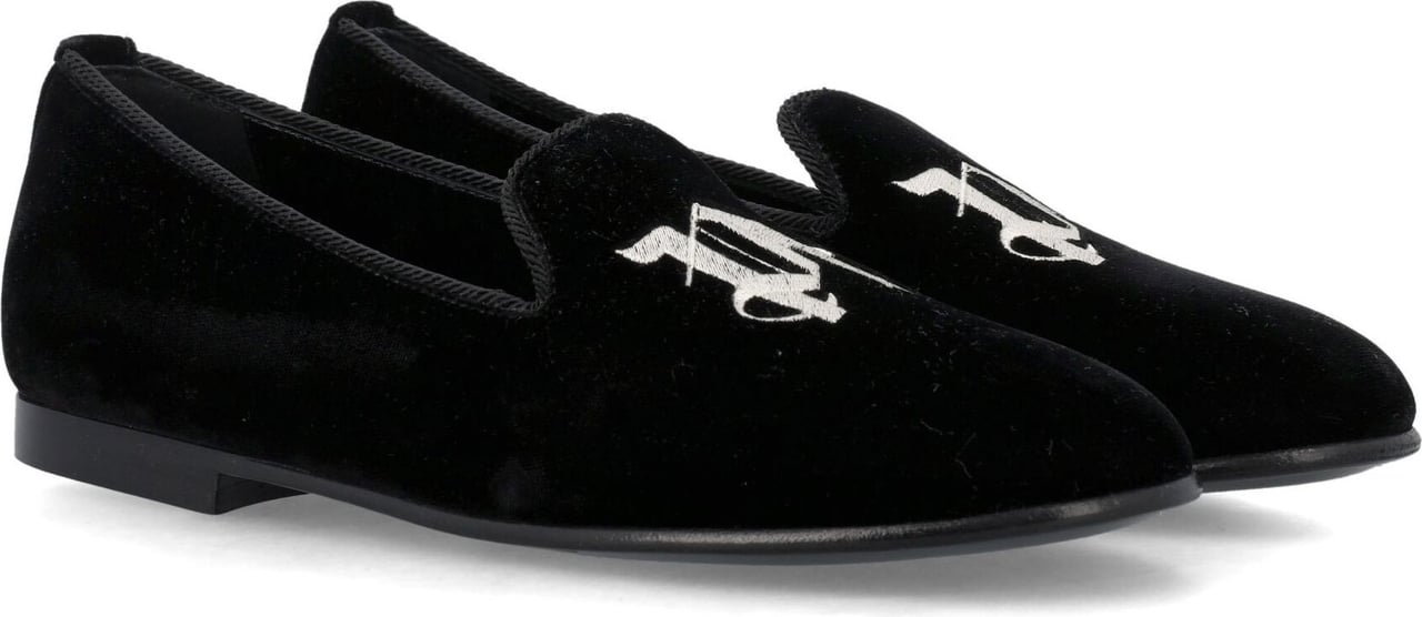 Palm Angels PA Monogram flat shoes Zwart